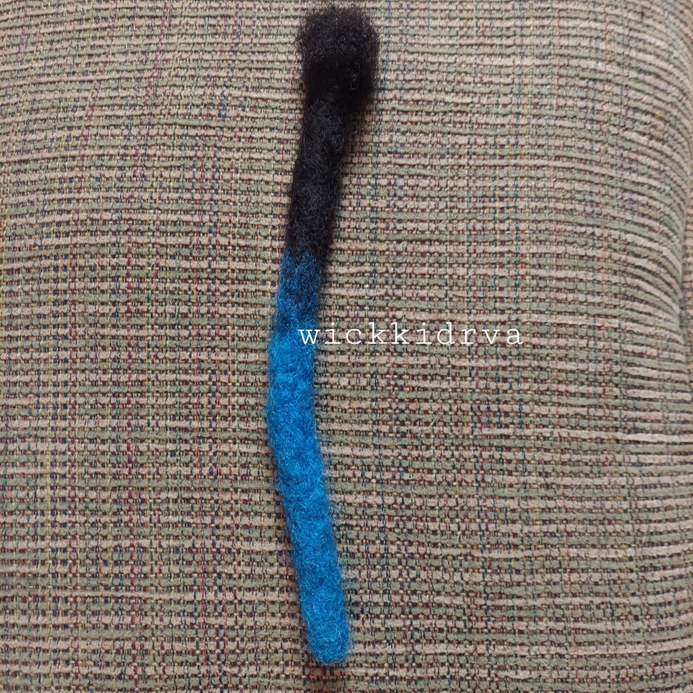 100% Human Hair Wicks Blue & Black